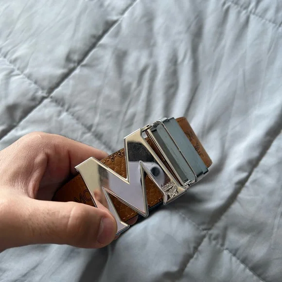 Reversible Belt Mcm Leather Belt Mcm Reversible Belt Brown Cognac